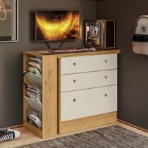 Cômoda Com Mesa Giratória Gamer Em Mdp Qmovi Cômoda Com Mesa Giratória Gamer Em Mdp Qmovi