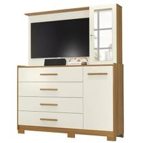 Cômoda Com Painel 4 Gaveta 2 Porta Espelho Ilhabela Albatroz Cômoda Com Painel 4 Gaveta 2 Porta Espelho Ilhabela Albatroz