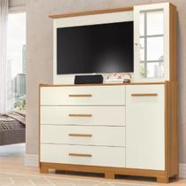 Cômoda Com Painel 4 Gaveta 2 Portas Espelho Ilhabela Cômoda Com Painel 4 Gaveta 2 Portas Espelho Ilhabela