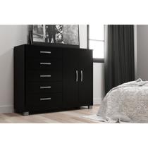 Cômoda com Pés 2 Portas 5 Gavetas 123cm Cômoda com Pés 2 Portas 5 Gavetas 123cm