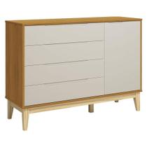 Cômoda Com Porta Classic Elfe Areia Acetinado Savana Natural - Reller Cômoda Com Porta Classic Elfe Areia Acetinado Savana Natural - Reller