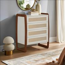 Cômoda Com Rattan 4 Gavetas 6028 Cômoda Com Rattan 4 Gavetas 6028