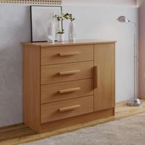 Cômoda com Sapateira 4 Gavetas e 1 Porta MDF Florença