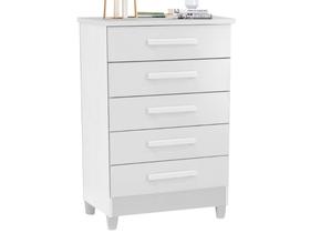 Cômoda Cômoda Paola 5 gavetas Branco Cômoda Cômoda Paola 5 gavetas Branco