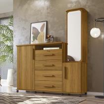 Cômoda Copacabana 04 Gavetas e 02 Portas Lukaliam Móveis Cômoda Copacabana 04 Gavetas e 02 Portas Lukaliam Móveis