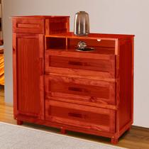 Cômoda Cuiabá Madeira Maciça 1 Portas 3 Gavetas com Espelho Mel - Pnr Móveis