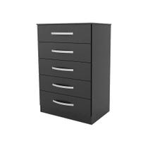 Cômoda de 5 gavetas Saquarema Preta