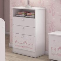 Cômoda De Bebê 2 Gavetas 1 Porta Kids Móveis Cômoda De Bebê 2 Gavetas 1 Porta Kids Móveis
