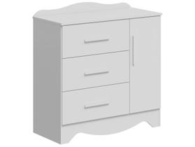 Cômoda de Bebê 3 Gavetas Moveis Peroba Harmonia