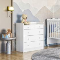 Cômoda de Bebê com Trocador Doce Sonho 2523 Branco