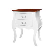 Cômoda de Madeira com 2 Gavetas Bombê Antique - 1025