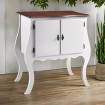 Cômoda de Madeira com 2 Portas Bombê