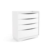 Cômoda de Quarto Complet M260 c/ 4 Gavetas Branco - Kappesberg