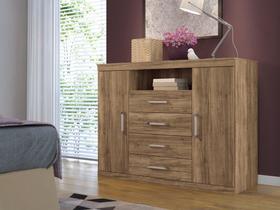 Cômoda de Quarto Master 2 Portas +1 nicho e 4 Gavetas Atacama - Santos Andirá Cômoda de Quarto Master 2 Portas +1 nicho e 4 Gavetas Atacama - Santos Andirá