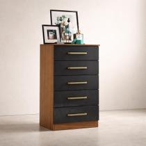 Cômoda de Quarto Moderna 5 Gavetas - Cômoda de Quarto Moderna 5 Gavetas -