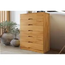 Cômoda de Quarto Sevilha c/ 6 Gavetas Peroba - Europa