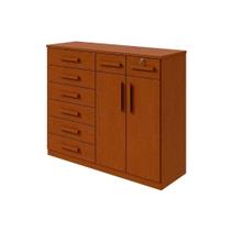 Cômoda de Quarto Toronto New c/ 2 Portas e 8 Gavetas Frassino - Lopas