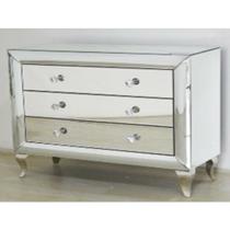 Cômoda Decorativa Toda Espelhada Fino Acabamento Luiz XV