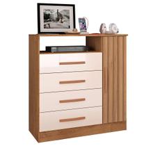 Comoda Delta Quarto Com 4 Gavetas e 1 Porta