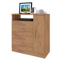 Comoda Delta Quarto Com 4 Gavetas e 1 Porta