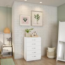 Cômoda Deméter 5 Gavetas Evidência Branco Cômoda Deméter 5 Gavetas Evidência Branco