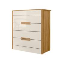 Comoda Dhara Quarto 4 Portas Freijo com Cinza - Moval Comoda Dhara Quarto 4 Portas Freijo com Cinza - Moval