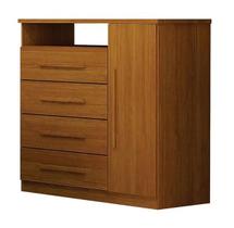 Cômoda Diamante 4 Gavetas Cinamomo - Leifer