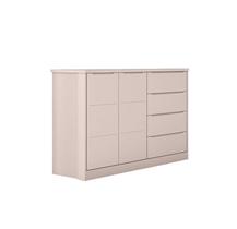 Cômoda Diamante 4 Gavetas e 2 Portas Rosê - FbABY Cômoda Diamante 4 Gavetas e 2 Portas Rosê - FbABY