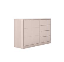 Cômoda Diamante 4 Gavetas e 2 Portas Rosê - FbABY Cômoda Diamante 4 Gavetas e 2 Portas Rosê - FbABY