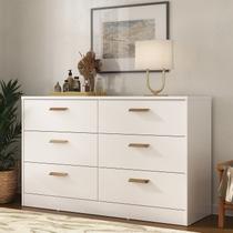 Cômoda Divino 6 Gavetas 100% Mdf Moderno Cômoda Divino 6 Gavetas 100% Mdf Moderno
