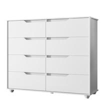 Cômoda Doble 8 Gavetas Branco/Freijó (Vistas Flex) - ABZ