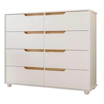 Cômoda Doble 8 Gavetas Com Vistas Flex Albatroz Móveis Cômoda Doble 8 Gavetas Com Vistas Flex Albatroz Móveis