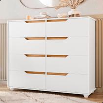 Cômoda Doble Móveis 8 Gavetas Multiuso Quarto Moderno Grande Madeira Cômoda Doble Móveis 8 Gavetas Multiuso Quarto Moderno Grande Madeira