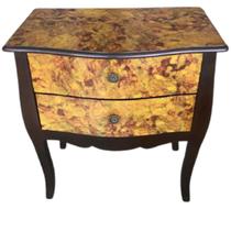 Comoda e Gaveteiro com 2 Gavetas de Madeira 60x35x70cm Vacheron