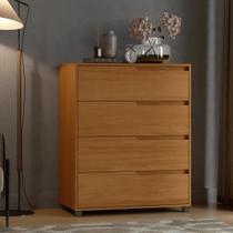 Cômoda em Mdf com 4 Gavetas 80cm X 104cm X 45cm Monet Nature