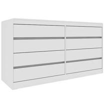 Cômoda Espanha 8 Gavetas Tcil Cor Branco Cômoda Espanha 8 Gavetas Tcil Cor Branco