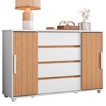 Cômoda Evidenza 2 Portas e 4 Gavetas Flex - Móveis Albatroz
