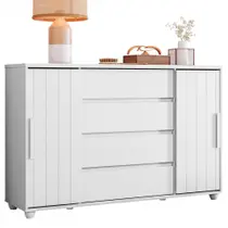 Cômoda Evidenza 2 Portas e 4 Gavetas Flex - Móveis Albatroz