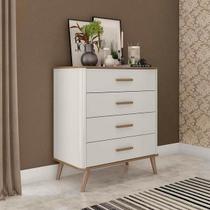 Comoda fabrimoveis maite 4 gav offwhite/nature Comoda fabrimoveis maite 4 gav offwhite/nature