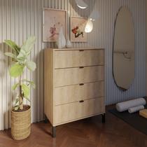 Cômoda Falkk Queens Alta 4 Gavetas Cômoda Falkk Queens Alta 4 Gavetas