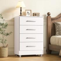 Comoda Flavia para Quarto com 4 Gavetas com Pés