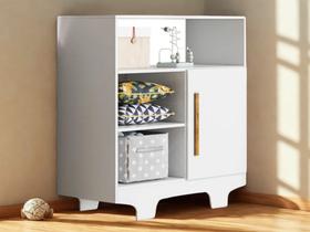 Comoda Flocos Tigus Branco