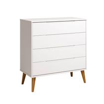 Comoda Gaveteira Elfe Retro 4 Gavetas Branco Fosco - MoveisAqui Comoda Gaveteira Elfe Retro 4 Gavetas Branco Fosco - MoveisAqui