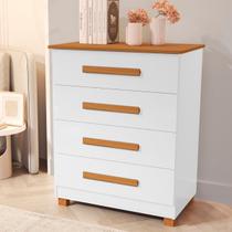 Comoda Gaveteiro 4 Gavetas Decor Varias Cores Roupas Suiça