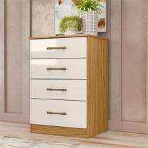 Cômoda Gaveteiro Ambiente Ms913 Freijó Off White - Moval