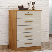 Cômoda Gaveteiro Ambiente Suiça com Chave Cumaru 25 Fendi - Novo Horizonte