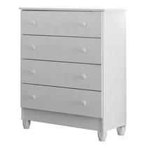 Cômoda Gaveteiro Ariel Branco Brilho - Carolina Cômoda Gaveteiro Ariel Branco Brilho - Carolina