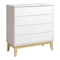Cômoda Gaveteiro Classic Elfe Branco Acetinado Natural - Reller