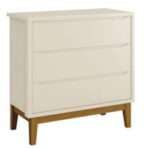Cômoda Gaveteiro Classic New Areia Fosco com Madeira - Reller