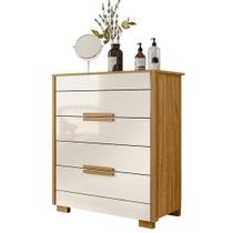 Cômoda Gaveteiro Dhara Freijó Off White - Moval Cômoda Gaveteiro Dhara Freijó Off White - Moval